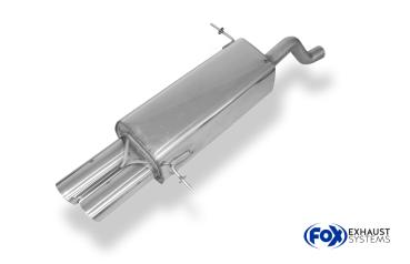Endschalldämpfer - 2x80 Typ 25 passend für: Ford Fiesta VII - JA8 (ab 2008) 1,6l 99kW
